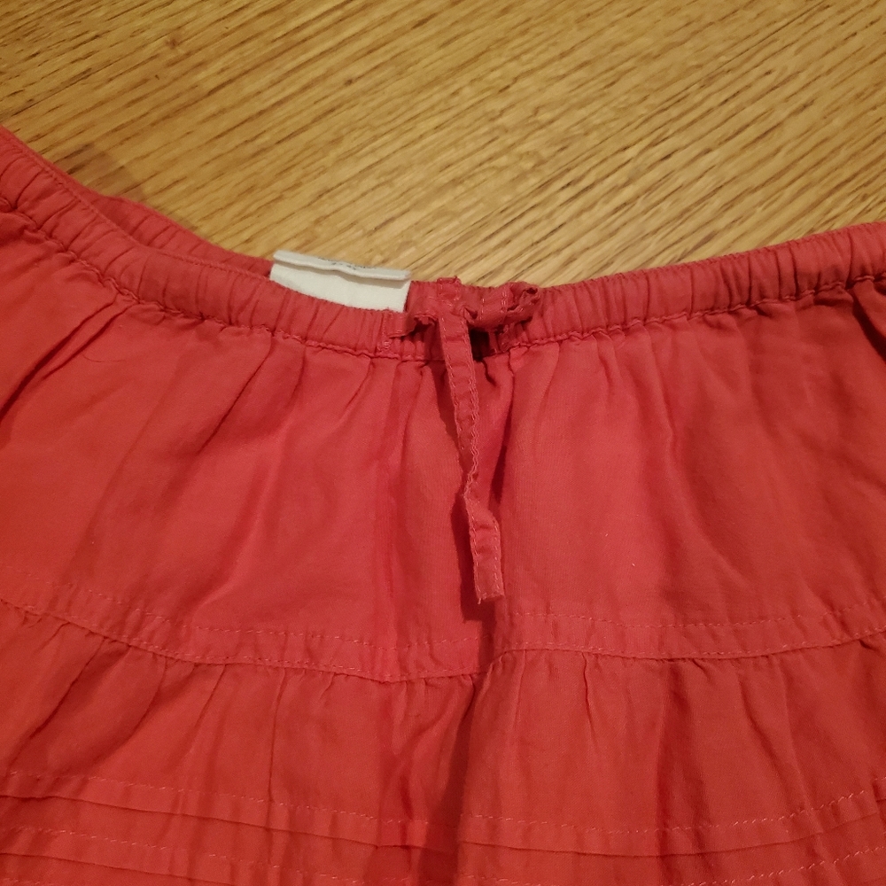 Mini Boden Coral Pink Eyelet Cotton Skirt - Picture 5 of 10